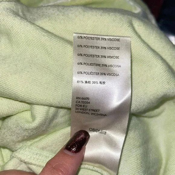 Fp High Low Neon Green Velvet Material - Picture 5 of 5